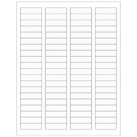 Bsc Preferred 1 3/4 x-1/2'' Clear Rectangle Laser Labels, 8000PK BUY00015942